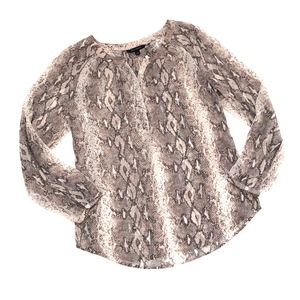 Banana Republic Snake Print Blouse.